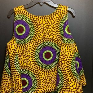 Ethnic Flare Tank Top, M/L